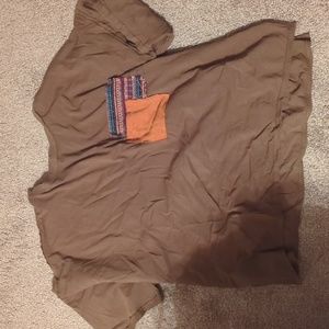 brown hippy sheek shirt